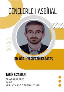 Fakültemiz Öğretim Üyesi KYK yurdunda seminer verdi.