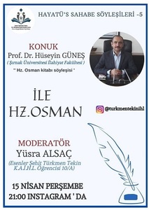 Dekanımız Prof. Dr. Hüseyin Güneş Hocamızdan &quot;Hz Osman Kitabı Söyleşisi&quot;