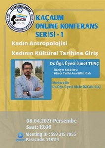 Fakültemiz Dinler Tarihi Dr. Öğr. Üyesi İsmet Tunç Hocamızdan “Kadın Antropolojisi: Kadının Kültürel Tarihine Giriş” Konulu Sunum