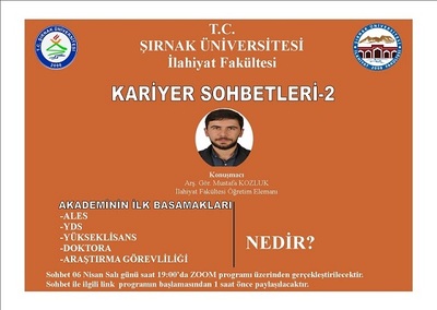 Fakültemizce Düzenlenen Kariyer Sohbetlerinin 2. si Gerçekleştirildi.