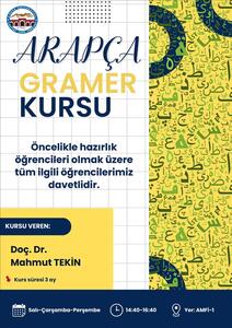 Fakültemizde Arapça Gramer Kursu Başladı