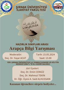 Hazırlık Sınıfları Arası Arapça Bilgi Yarışması