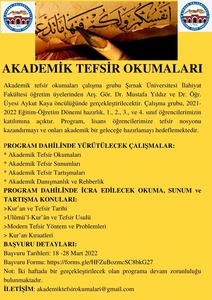Öğretim Üyelerimizden Akademik Tefsir Okumaları Kursu